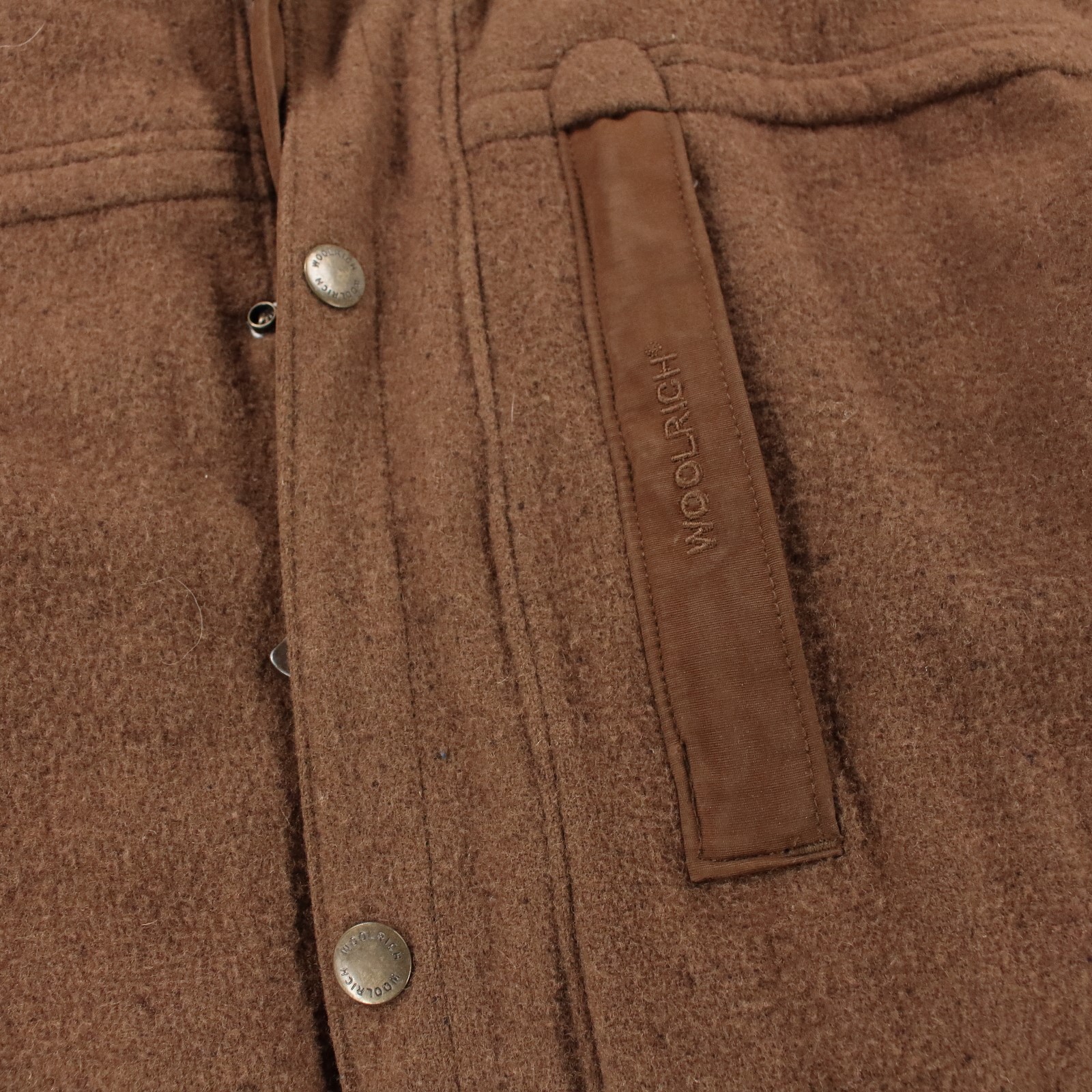 vtg WOOLRICH men's insulated wool blend car coat overcoat MEDIUM tag 16608