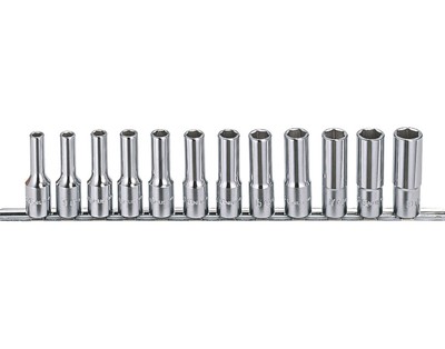 Genius Tools 12 Piece 1/2" Dr. Metric Deep Hand Socket Set - GD-412M | eBay