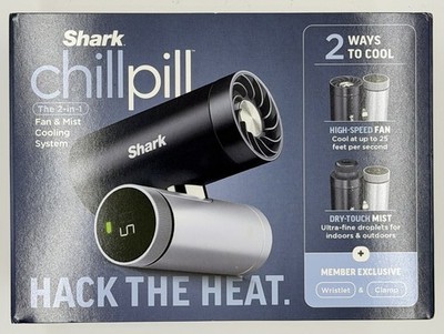 Shark ChillPill 2-in-1 Fan & Mist Cooling System Portable Handheld New Sealed