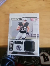 Brock Bowers 2024 Panini Contenders Rookie Ticket Swatches Variation RC #RTS-BBS