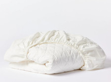 NEW 328 COYUCHI Organic Cotton Mattress Pad CAL KING White