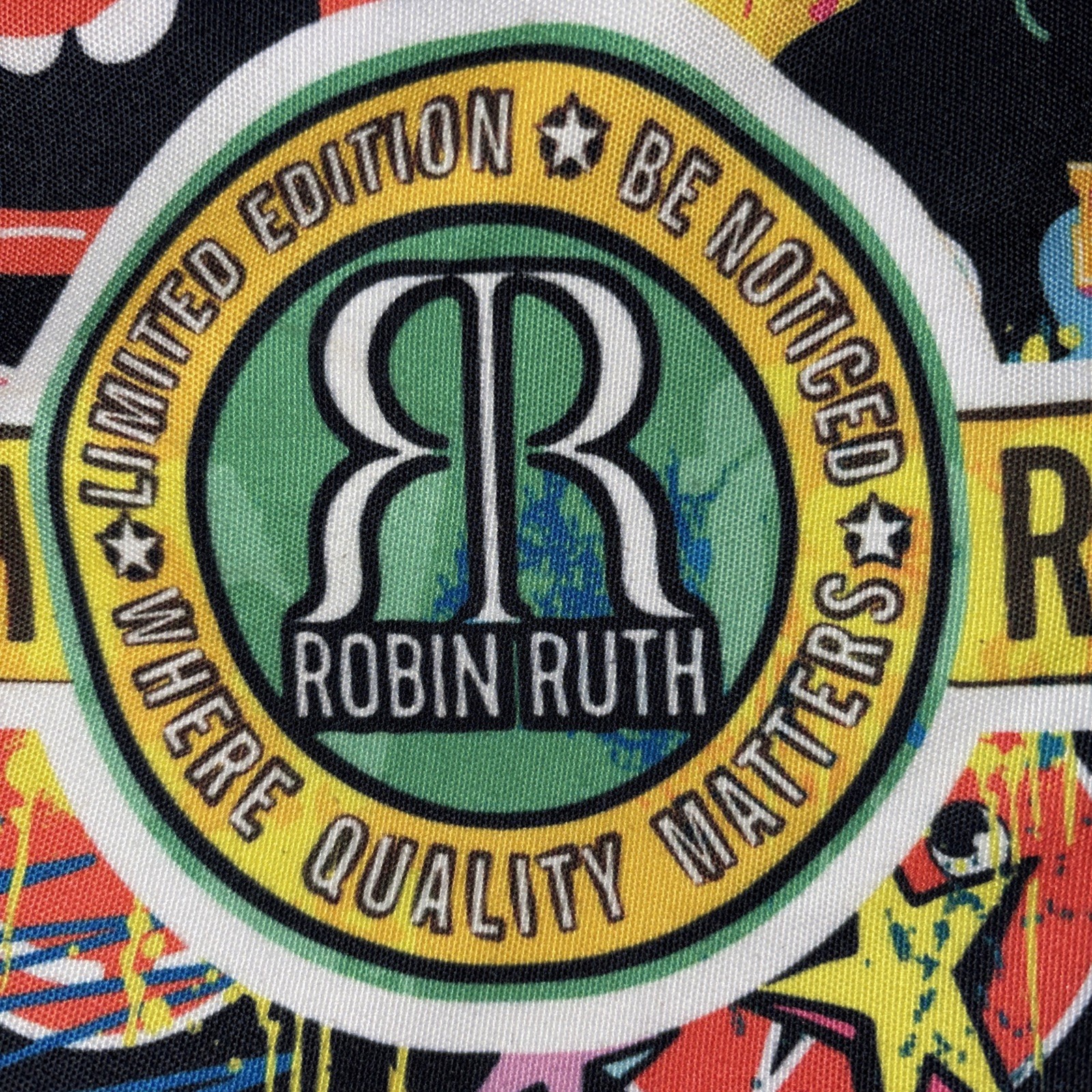 Robin Ruth Tote Bag Bright Colors Cabo Mexico Womens NWT image 3