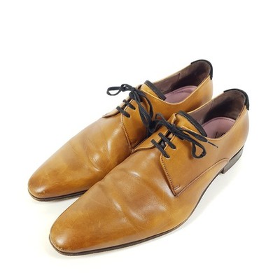 Floris Van Bommel Derby Shoes Mens EU 45 UK 10.5 Brown Leather Lace Up Shoes