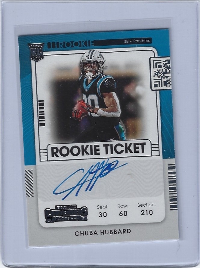 2021 Panini Contenders - Rookie Ticket Auto #134 Chuba Hubbard