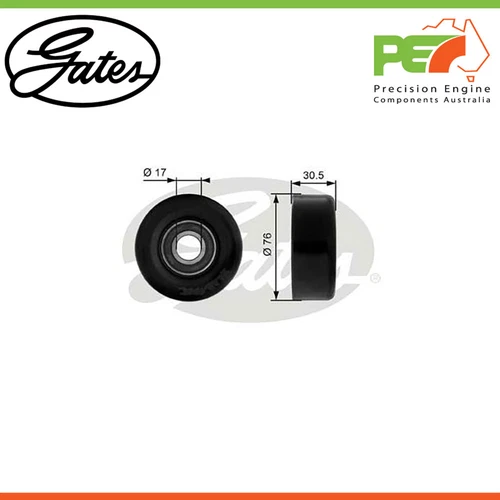 GATES Engine Idler Pulley For Holden Commodore VF SS 6.2 V8 Series II (304kw) Pe - Picture 1 of 4