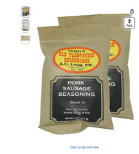 A.C. Legg, Inc. Blend 10 Sausage Seasoning, Breakfast Style, 8 oz 2 Pack ,