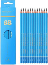 Sketch Pencils for Drawing 8B, 12Pcs Professional Art Drawing Pencils for Shadin
