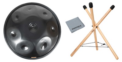 Schönes Schlagwerk HP8D7 Natural Handpan D Celtic Set 7 D-Moll + Tasche & Stativ