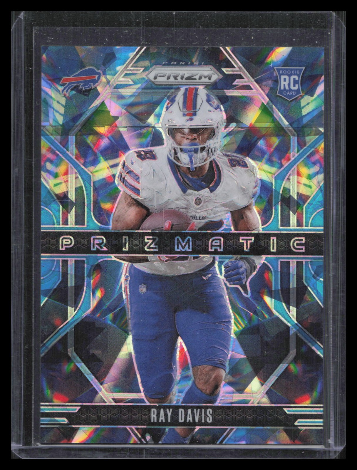 Ray Davis 2024 Panini Prizm #18 Prizmatic Blue Ice Prizm #/99