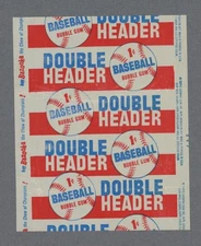 1955 Topps Doubleheader Baseball 1¢ Wrapper