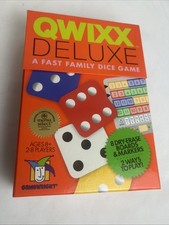 Qwixx Deluxe Family Dice board Game Gamewright 2016 COMPLETE unused