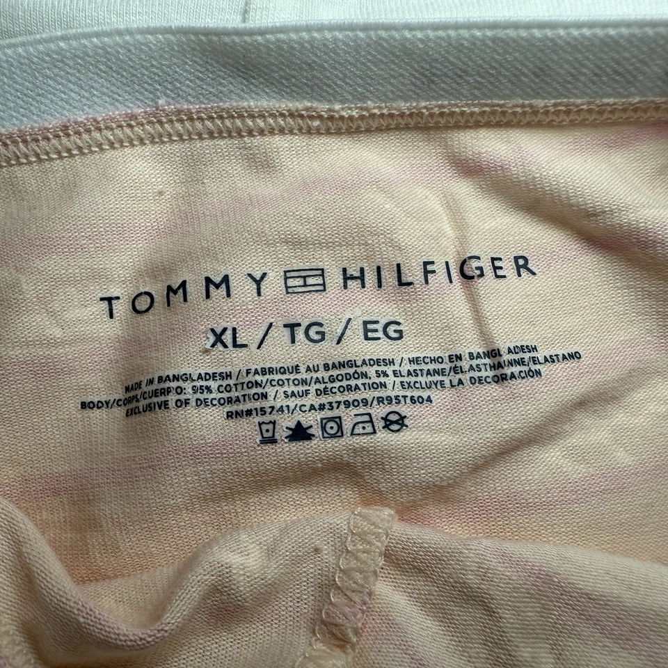 Tommy Hilfiger Mujer XL 5 Pares Boyshort Ropa Interior Logo Algodón Rosa Blanco Panty Foto 3 de 4