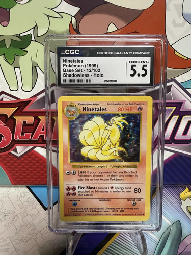 Ninetales (Shadowless) graded CGC 5.5 for sale on eBay