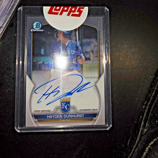 2023 BOWMAN CHROME #CPA-HD HAYDEN DUNHURST RC AUTO - KANSAS CITY ROYALS
