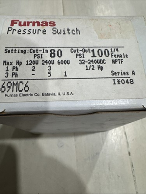 #ad #ad Furnas 69MC6 Pressure Switch New Original $149.00