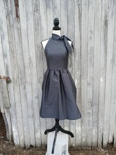 Alfred Sung D534 Ebony Formal Cocktail Dress Sz 2 Pockets Sleeveless Formal 