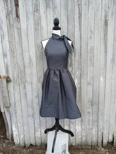 Alfred Sung D534 Ebony Formal Cocktail Dress Sz 2 Pockets Sleeveless Formal 