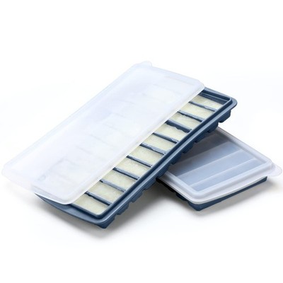 2 Pieces Breastmilk Storage Container Baby Food Milk Silicone Freezer Trays w...