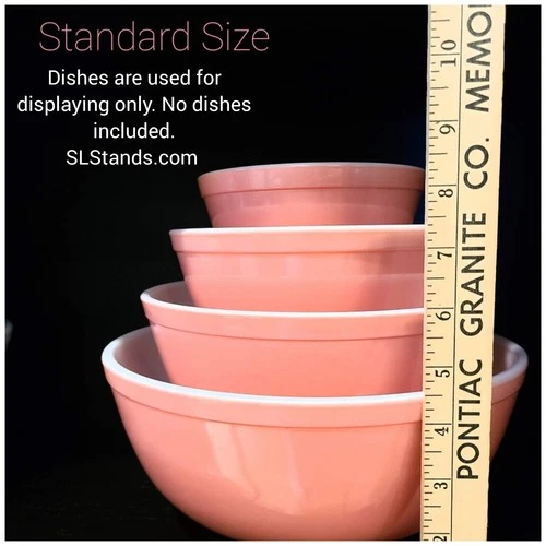 8.5" STANDS patented  Pyrex MIXING display Bowl STANDS ONLY Rare HTF NO BOWLS