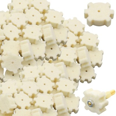 ZOEKIM 223/5.56 300 Blackout Wool Star Chamber Cleaning Pads Creamy White 