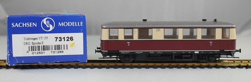 Modelos Sachsen 73126 vagón diésel VT 135 DRG de una colección con embalaje original DC | Zustand: Gebraucht