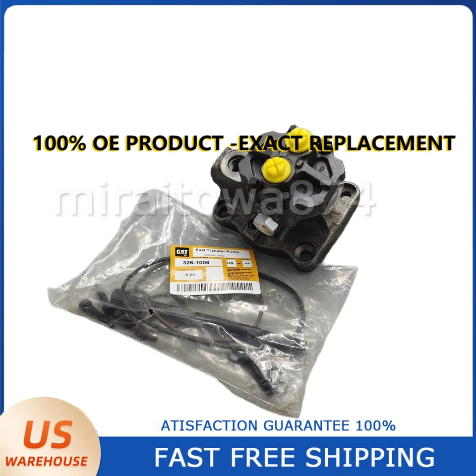 OEM 326-1006 For Caterpillar 324D 326D 329D Engine C7 3126E Fuel Transfer Pump - Image 4 of 4