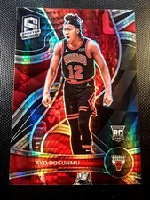 2021-22 Panini Spectra - Rookies Ayo Dosunmu #115 Asia Red Prizm (RC)