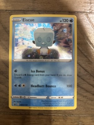 Eiscue SWSH128 - Pokemon TCG Black Star Promo Cosmos Holo Evolving Skies - NM