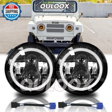For Nissan Patrol Y60 Pair 7 Inch Round Led Headlights Hilow Beam With Drl For Nissan Patrol Y60 Pair 7 Inch Round Led Headlights Hilow Beam With Drl