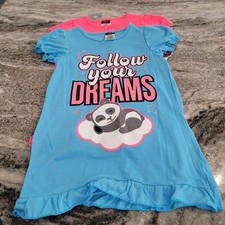Girls Pajama Nightgown Lot 2 Size 4 Angel Face Sleep Dress Flame Resistant NWT