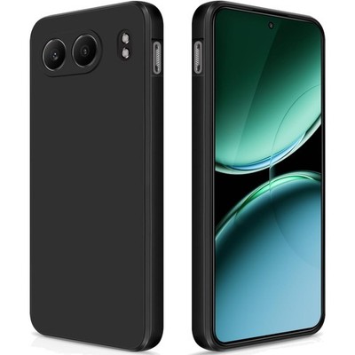 Silikon Case Schwarz Kompatibel mit OnePlus Nord 4 Schutz Hülle