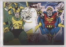 2022 Fleer Ultra Avengers Greatest Battles Red Foil 60/63 Loki vs The #EB-3 0nr3