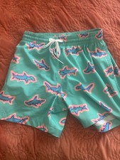 Chubbies Swim Trunks 5.5" Small Shark Print