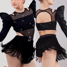 WEISSMAN elite Dance Costume Who Were You 16762 tux suit MA-Medium adult