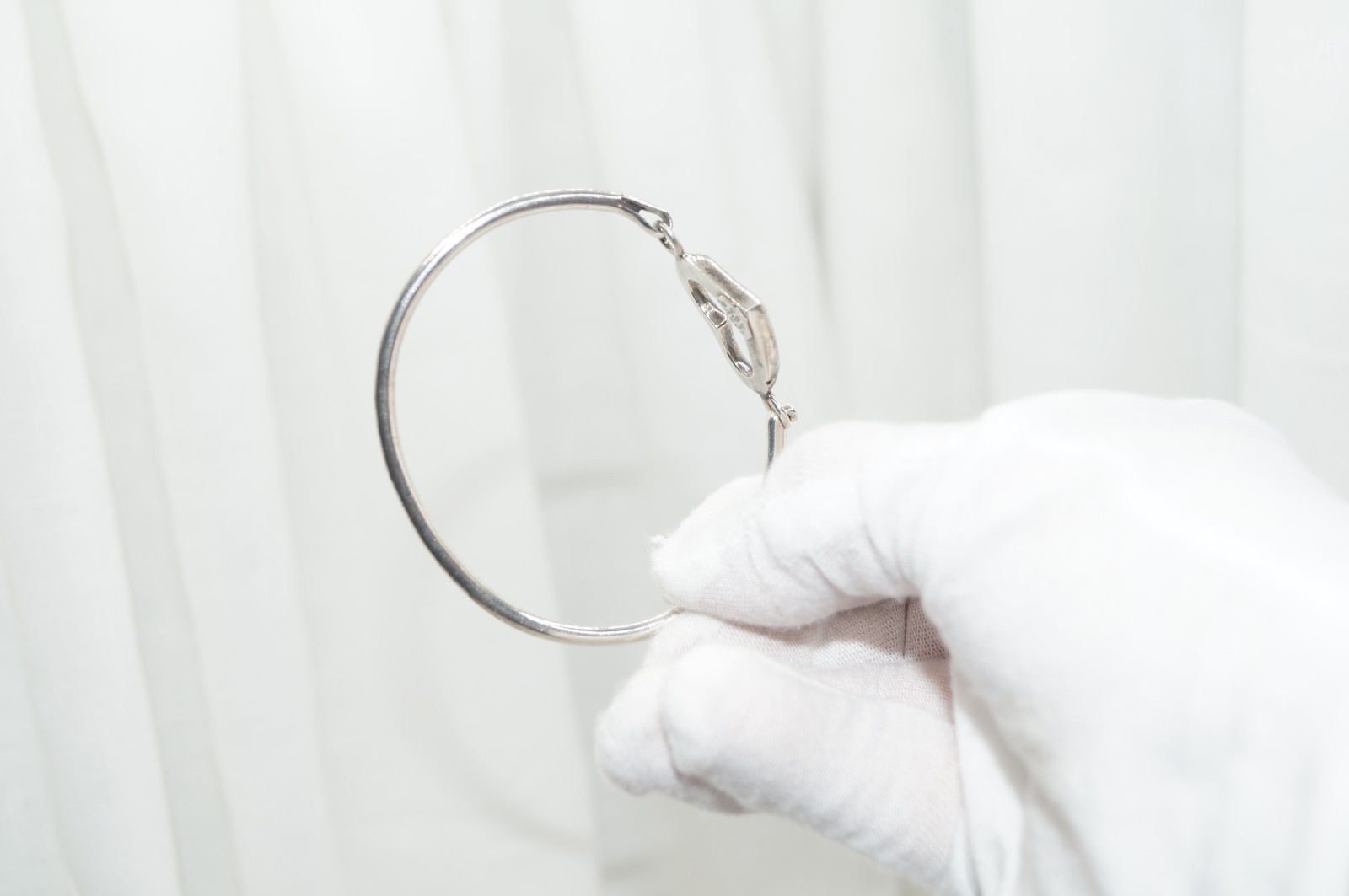 Stackable Heart Hinge Bangle Bracelet Mexico 18g … - image 2