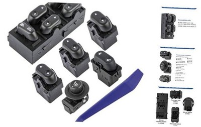 Driver & Passenger Side Power Window Switches & Mirror Door Lock Control