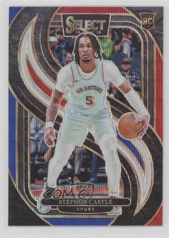 2024-25 Panini Select Premier Level Tri-Color Prizm Stephon Castle #175 1oa8
