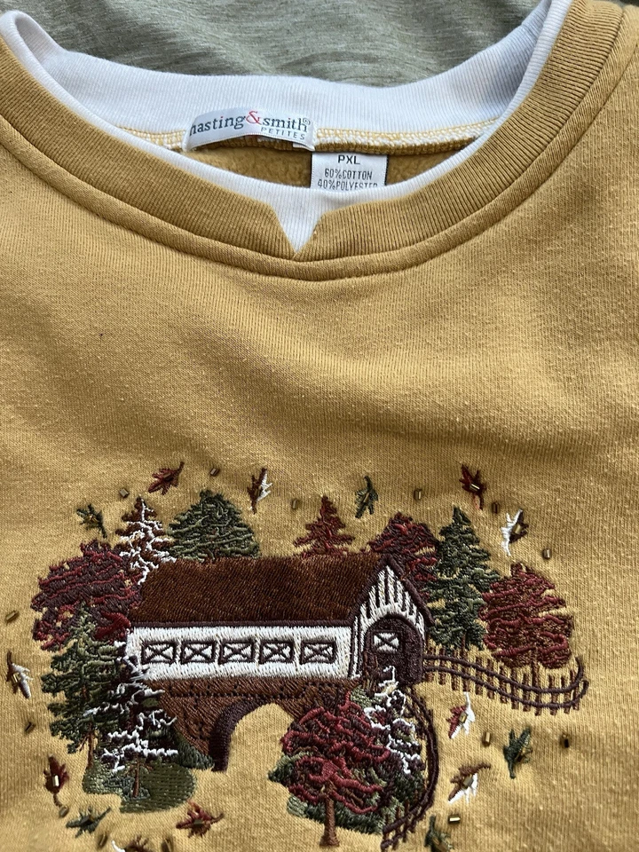 Hasting and Smith Petite Suéter Talla XL Abuela Suéter Abuela Ropa Foto 2 de 3