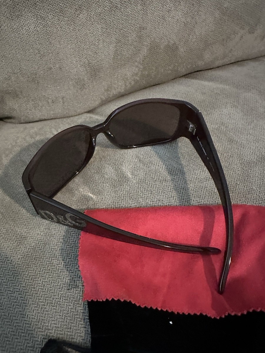 Dolce & Gabbana D&G 8002 Brown Oversized 60#16 606/73 Italy Logo