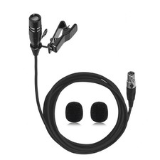 Lavalier Lapel Microphone Unidirectional Condenser Super Cardioid Mic with Sh...