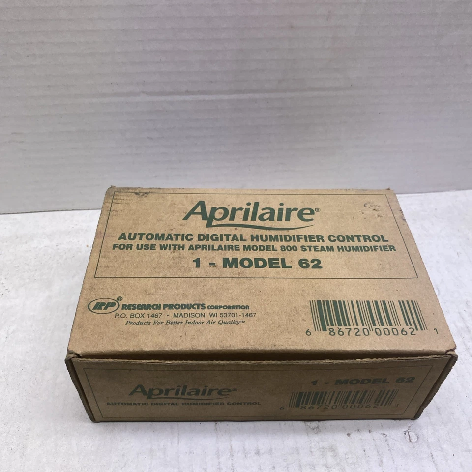 Aprilaire 62 Automatic Digital Humidistat Controller - White New In Box - Image 2 of 2