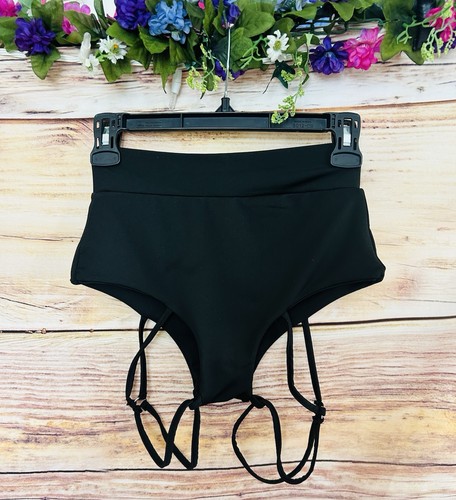 Pantaloncini sportivi SHEIN donna neri vita alta sexy con spalline pole dance S NUOVI - Foto 3 di 10