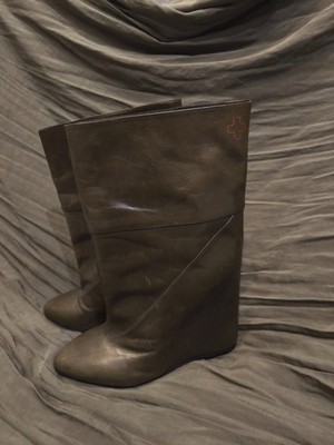 超希少❗️布張り！【A.F. Vandevorst(エーエフヴァンデヴォルスト) A. F. Vandevorst 🚨I pay import tax🚨 wedge heel boots size EU 39