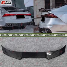Fits Audi A7 S7 Sportback 19-25 Dry Carbon Fiber Rear Trunk Spoiler Wing BodyKit