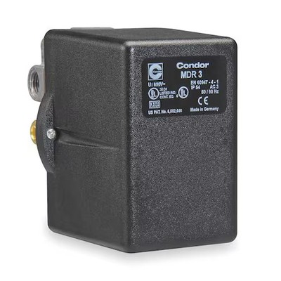 Condor Usa 31Qgxexx Pressure Switch, Standard, 3Pst, 4 Ports, 3/8'' Fnpt, 1/4''