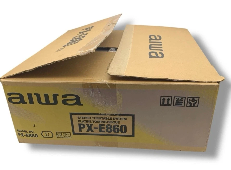 Aiwa Stereo Full Automatic Turntable System PX-E860- 1999 Vinyl Record Player  - Image 4 of 4