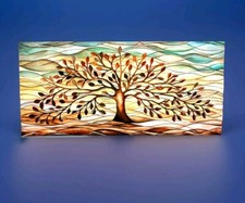 Dipinto Olio Su Tela L'albero Della Vita Fatto Da Me