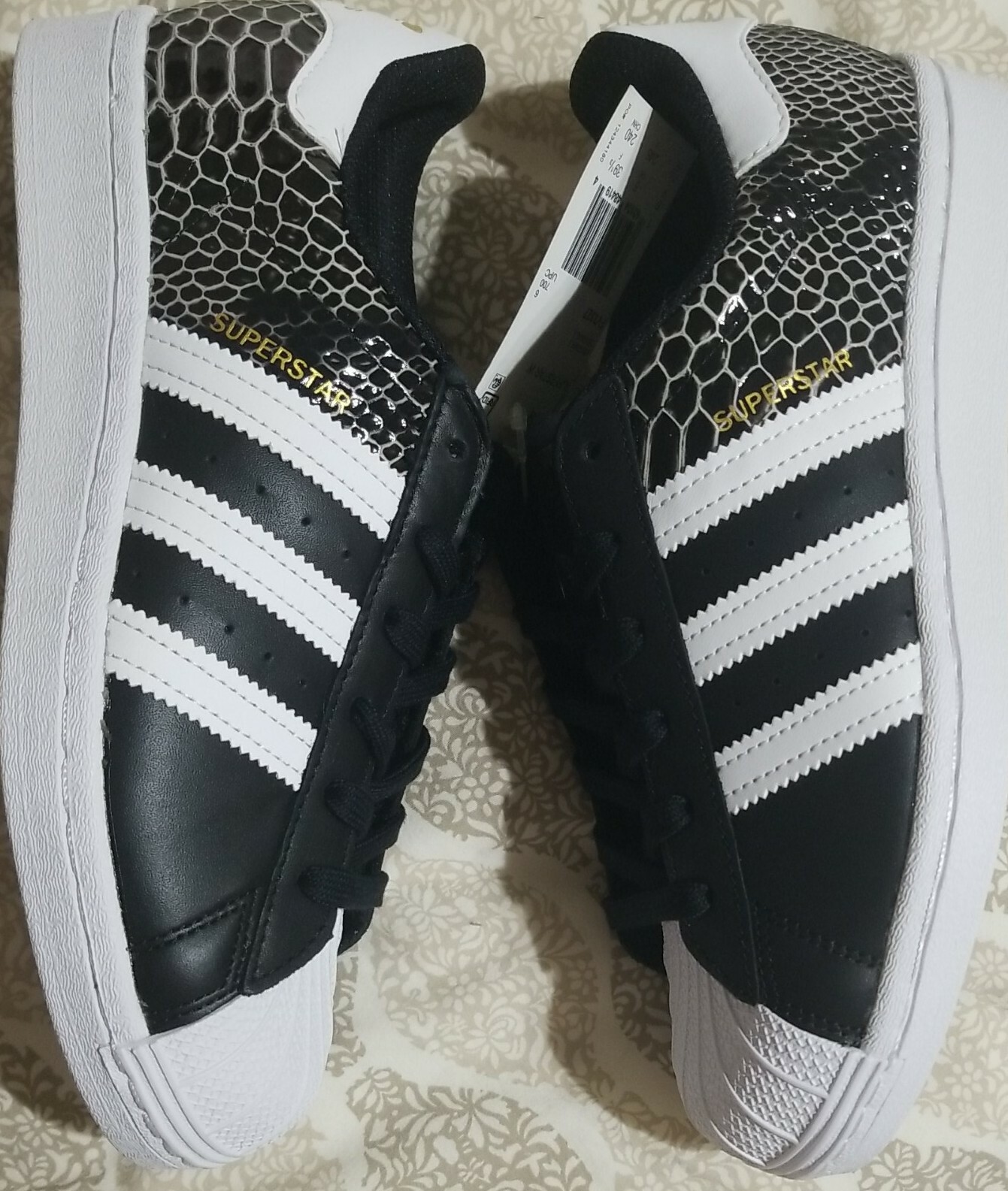 Size 7.5 - adidas Superstar Black for sale online | eBay