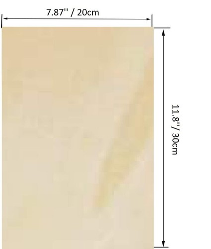Basswood Sheets Unfinished Plywood for Crafts - 5 PCS 1/16 x 8 x 12Inch Thin ... - Picture 2 of 6