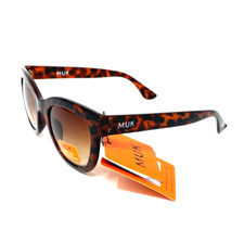 MUK Sunglasses Women's Fashion Brown Tortoise Shell Frame 100% UVA UVB 7854
